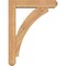 Ekena Millwork Thorton Craftsman Smooth Bracket w/ Offset Brace, Western Red Cedar, 5 1/2"W x 24"D x 32"H BKT0604X24X32THR04SWR - alternate 4